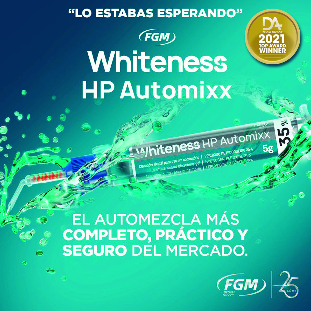Blanqueamiento dental whiteness HP AUTOMIXX 35%